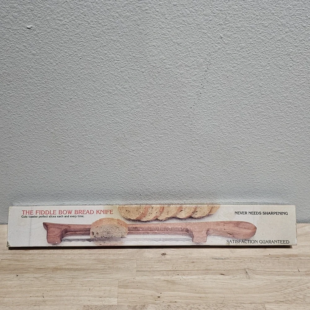 VINTAGE FIDDLE BOW BREAD KNIFE East Glacier Park, MT  USA Never Needs Sharpening